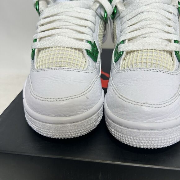 Nike Shoes Air Jordan 4 Retro GS “Metallic Green” 2024 - Picture 3 of 10